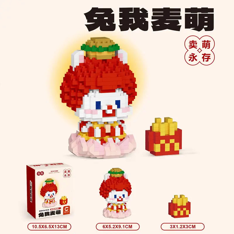 Children's Toys Compatible with Lego Cartoon Doll Puzzle Assembled Building Blocks Model Ornaments Stall Blind Box Gift Wholesale