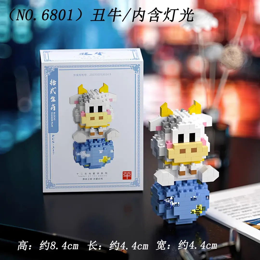 Children's Toys Compatible with Lego Cartoon Doll Puzzle Assembled Building Blocks Model Ornaments Stall Blind Box Gift Wholesale