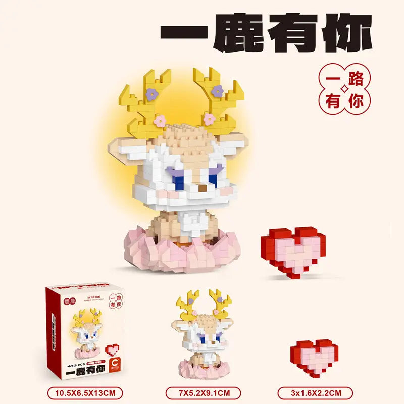 Children's Toys Compatible with Lego Cartoon Doll Puzzle Assembled Building Blocks Model Ornaments Stall Blind Box Gift Wholesale