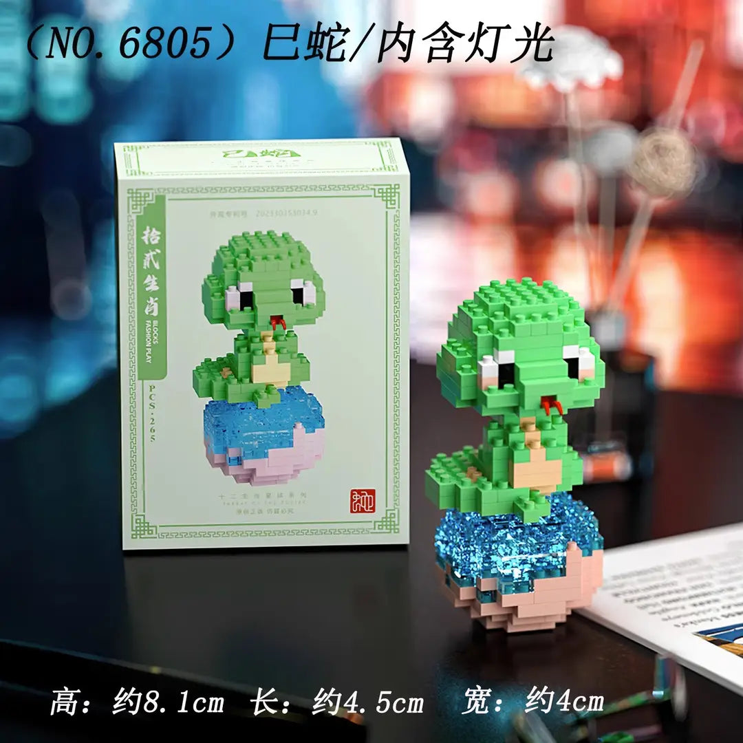 Children's Toys Compatible with Lego Cartoon Doll Puzzle Assembled Building Blocks Model Ornaments Stall Blind Box Gift Wholesale