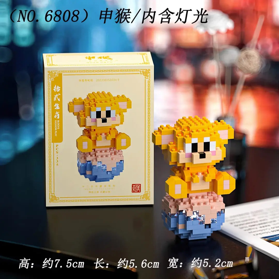 Children's Toys Compatible with Lego Cartoon Doll Puzzle Assembled Building Blocks Model Ornaments Stall Blind Box Gift Wholesale