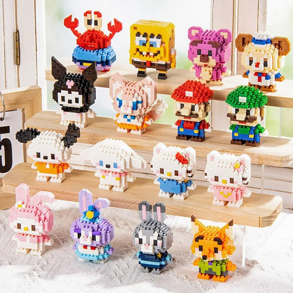 Children's Toys Compatible with Lego Cartoon Doll Puzzle Assembled Building Blocks Model Ornaments Stall Blind Box Gift Wholesale